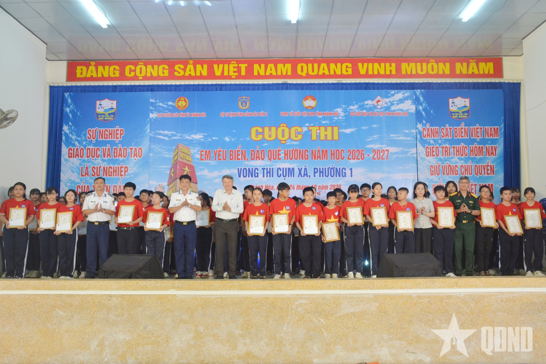 Hải đoàn 32 tổ chức Cuộc thi “Em yêu biển, đảo quê hương” tại phường Tây Nha Trang